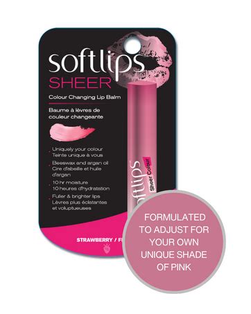 Softlips Strawberry Sheer Colour Change Lip Gloss .